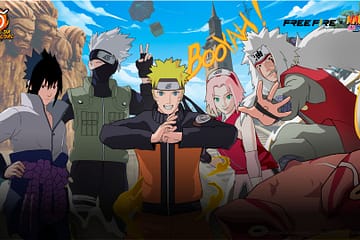 Free Fire e Naruto Shippuden firmam parceria